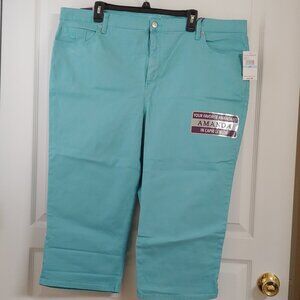 Gloria Vanderbilt Amanda Capri 20W in Seaspray color